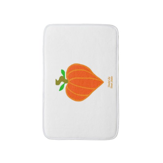 Pumpkin Heart Bath Mat (Voorkant Verticaal)