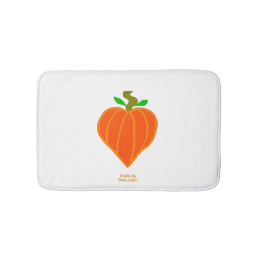 Pumpkin Heart Bath Mat (Voorkant)