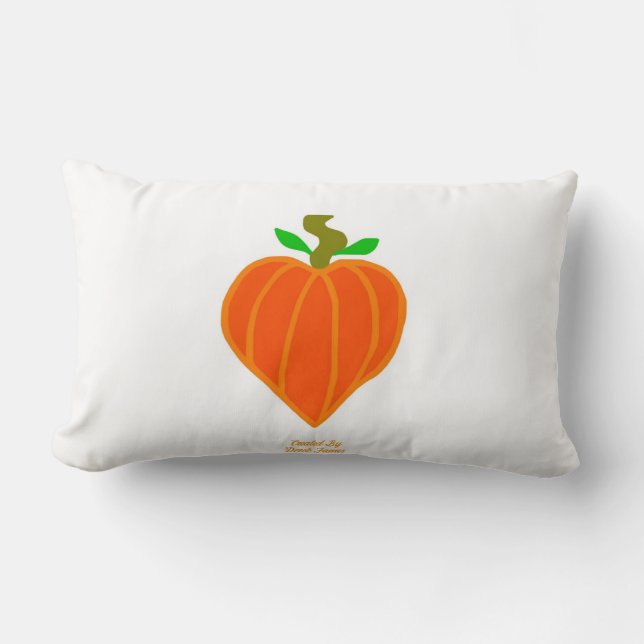 Pumpkin Heart Lumbar Pillow Kussen (Voorkant)