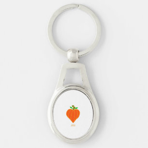 Pumpkin Heart Oval Sleutelhanger