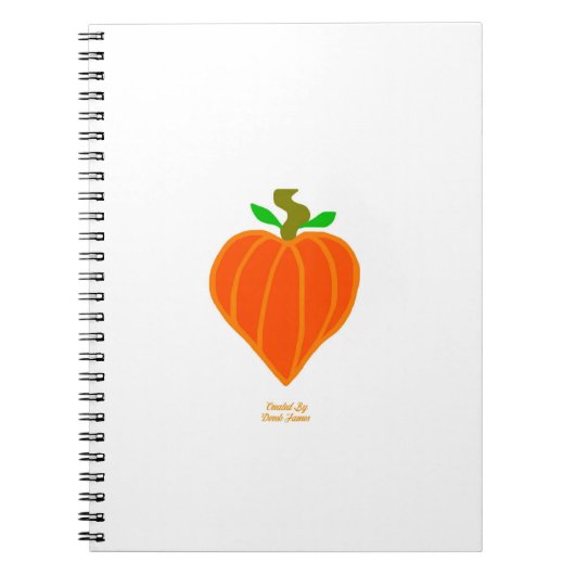 Pumpkin Heart Spiral Photo Notitieboek (Voorkant)