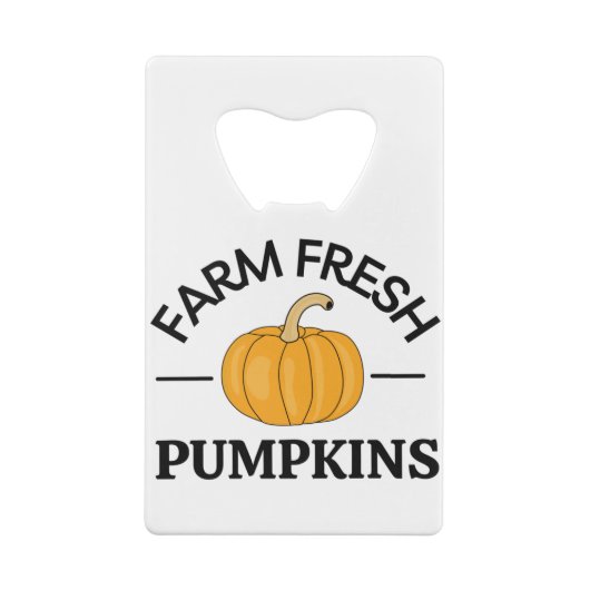 Pumpkin Herfst Autumn Creditkaart Flessenopener (Achterkant)