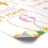 Pumpkin Herfst Autumn Halloween Birthday-teken Poster (Hoek)