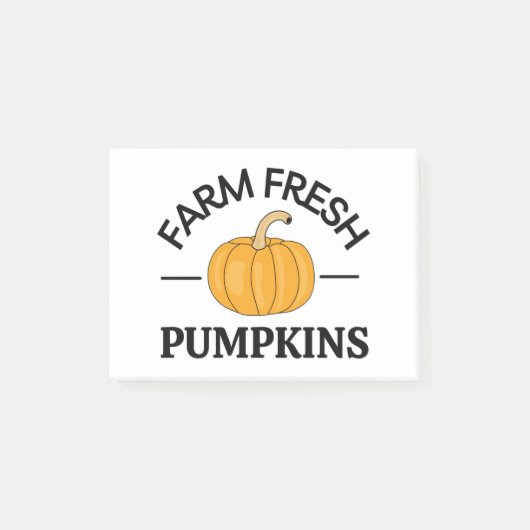 Pumpkin Herfst Autumn Post-it® Notes (Voorkant)
