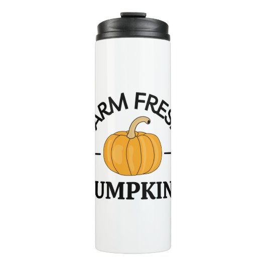 Pumpkin Herfst Autumn Thermosbeker (Voorkant)