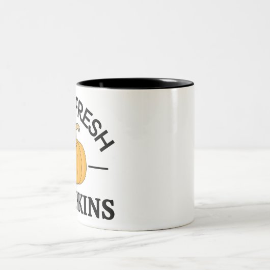 Pumpkin Herfst Autumn Tweekleurige Koffiemok (Center)