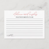 Pumpkin Herfst Baby shower Advies Informatiekaartje (Voorkant)