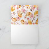 Pumpkin Herfst Baby shower Dank u Bedankkaart (Binnen)