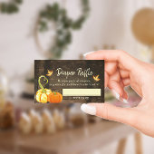 Pumpkin Herfst Baby shower Diaper Raffle Kaart