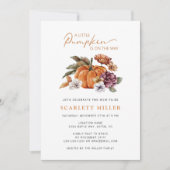 Pumpkin Herfst Baby shower Kaart (Voorkant)