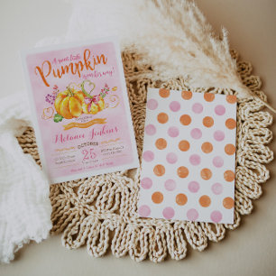 Pumpkin Herfst Baby shower Kaart