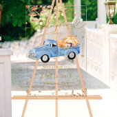 Pumpkin Herfst Baby shower Welkomstbord Acryl Bord