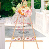 Pumpkin Herfst Baby shower Welkomstbord Acryl Bord