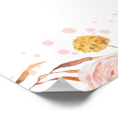 Pumpkin Herfst Baby shower Welkomstbord Poster (Hoek)