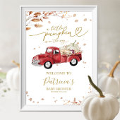 Pumpkin Herfst Baby shower Welkomstbord Poster