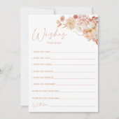 Pumpkin Herfst Baby shower Wensen voor Baby Kaart (Voorkant)