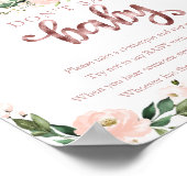 Pumpkin Herfst Baby shower Zeg geen Baby Poster (Hoek)