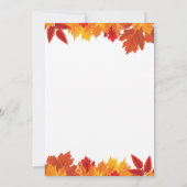 Pumpkin Herfst Birthday Invitation Gold Glitter Kaart (Achterkant)