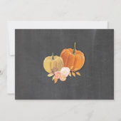 Pumpkin Herfst Birthday Party ANY Age Invite Kaart (Achterkant)