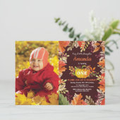 Pumpkin Herfst Birthday Uitnodiging (Staand voorkant)