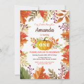 Pumpkin Herfst Birthday Uitnodiging (Voorkant)