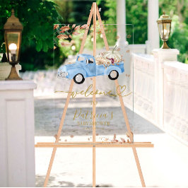 Pumpkin Herfst Boy Baby shower Welkomstbord Acryl Bord