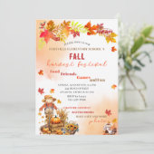 Pumpkin Herfst Festival Waterverf Kaart (Staand voorkant)