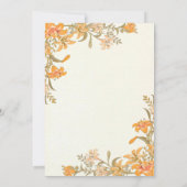 Pumpkin Herfst Floral Rustic Baby shower-uitnodigi Kaart (Achterkant)