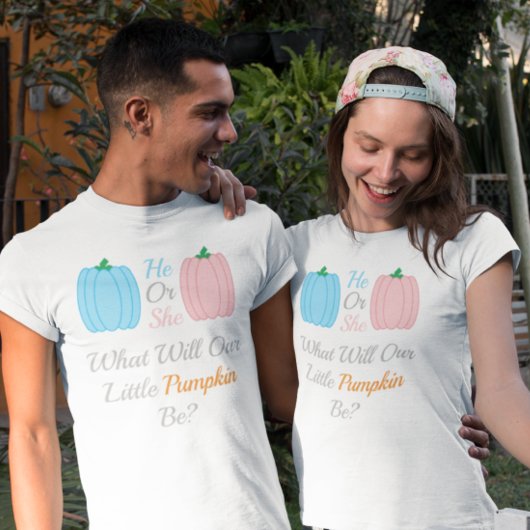 Pumpkin Herfst Gender onthulling T-Shirt