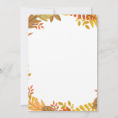 Pumpkin herfst Geslacht onthullen uitnodiging (Achterkant)