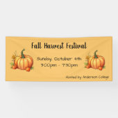 Pumpkin Herfst Harvest Festival Banner (Horizontaal)