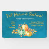 Pumpkin Herfst Harvest Spandoek (Horizontaal)
