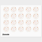Pumpkin Herfst herfst Baby shower dank u Ronde Sticker (Vel)