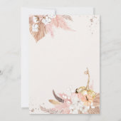 Pumpkin Herfst in Love Bridal Shower Invitation Bo Kaart (Achterkant)