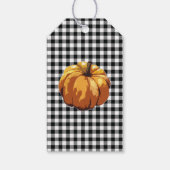 Pumpkin-herfst Label met troepenvinnen Cadeaulabel (Voorkant)