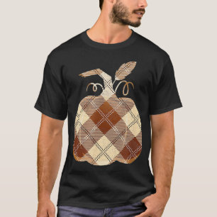 Pumpkin-Herfst met geplakt grafisch halloween-desi T-shirt