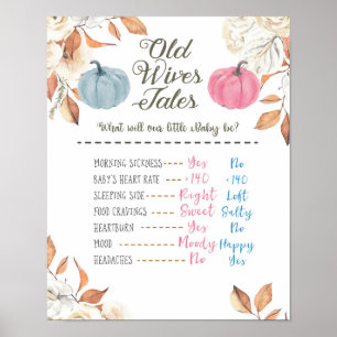 Pumpkin Herfst Old Wives Poster