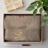 Pumpkin Herfst Oranje Floral paddenstoelen Ontvlec Tissuepapier (Geschenk)