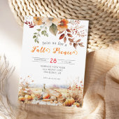 Pumpkin Herfst picknick uitnodiging