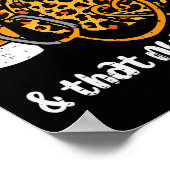 Pumpkin Herfst Vibes Nurse Halloween Thanksgiving  Poster (Hoek)