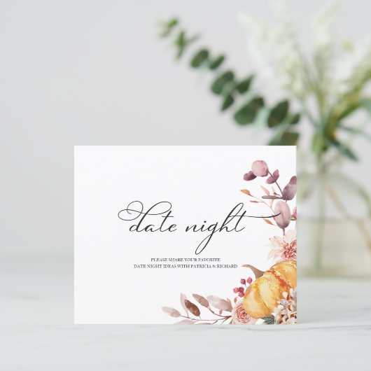 Pumpkin Herfst Vrijgezellenfeest Datum Nachtelijke (Staand voorkant)