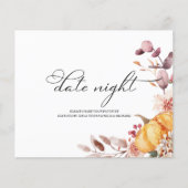 Pumpkin Herfst Vrijgezellenfeest Datum Nachtelijke (Voorkant)