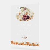 Pumpkin Herfst Vrijgezellenfeest Welkomstbord Acryl Bord (Hoek)