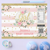 Pumpkin Het is een Girl Baby shower Chip Bag Wrapp Flyer (Enkel)