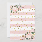 Pumpkin Het is een Girl Baby shower Pink Uitnodigi (Achterkant)