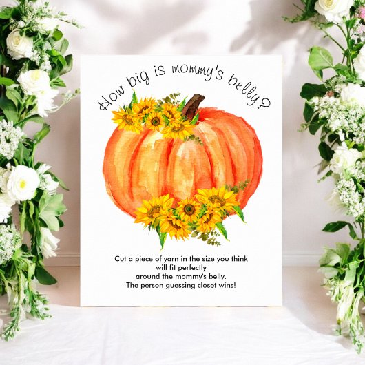 Pumpkin Hoe groot is mama's Belly Game Poster