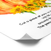 Pumpkin Hoe groot is mama's Belly Game Poster (Hoek)