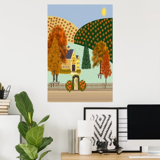 Pumpkin Hollow Print (enorm) (Thuiskantoor)