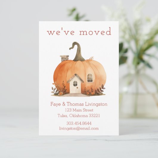Pumpkin Home Bewegende aankondiging (Staand voorkant)