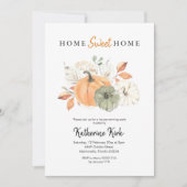 Pumpkin Home Sweet Home Housewarming Party Kaart (Voorkant)